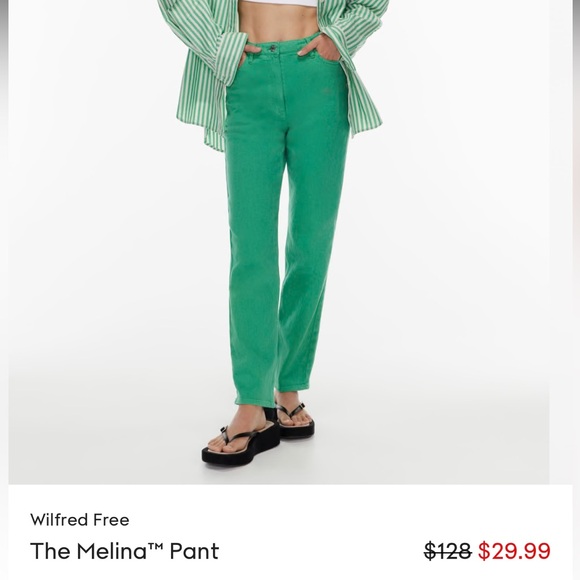 Wilfred Free Melina Twill pants, size 0 in black (Aritzia) - Picture 1 of 6